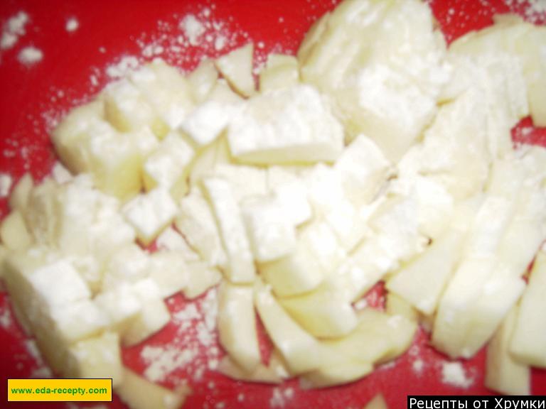 Шаг 11 приготовления Кекс с яблоками и какао
