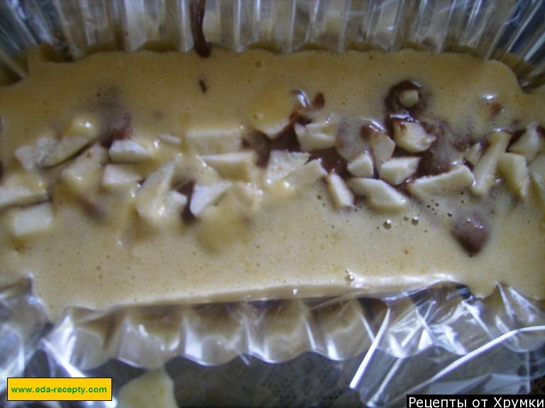 Шаг 14 приготовления Кекс с яблоками и какао