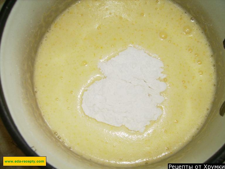Шаг 7 приготовления Кекс с яблоками и какао