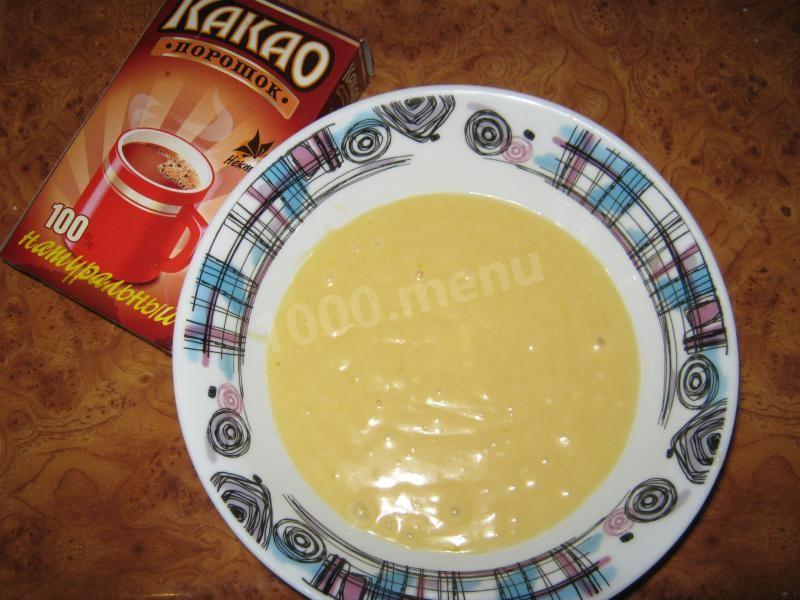Шаг 8 приготовления Кекс Зебра на сметане