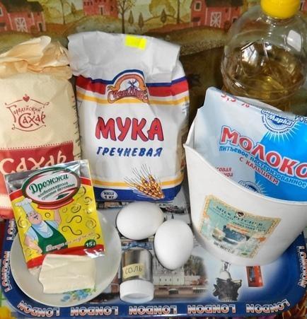 Шаг 1 приготовления Блины гречишные