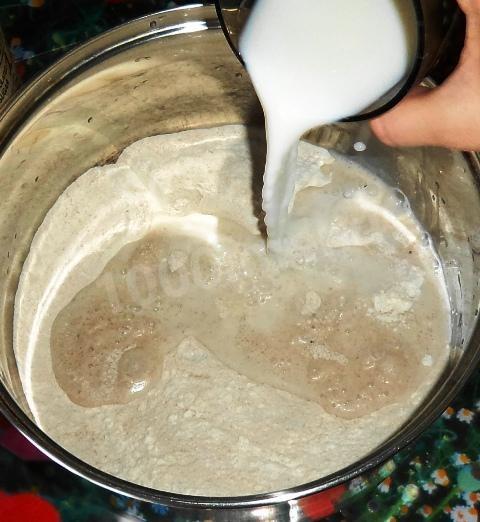 Шаг 3 приготовления Блины гречишные