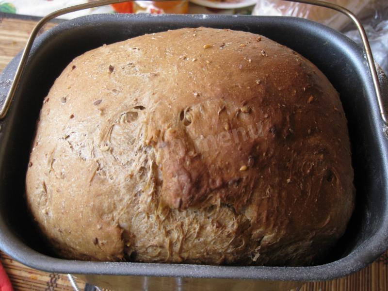 Шаг 12 приготовления Зерновой хлеб из ржаной и пшеничной муки