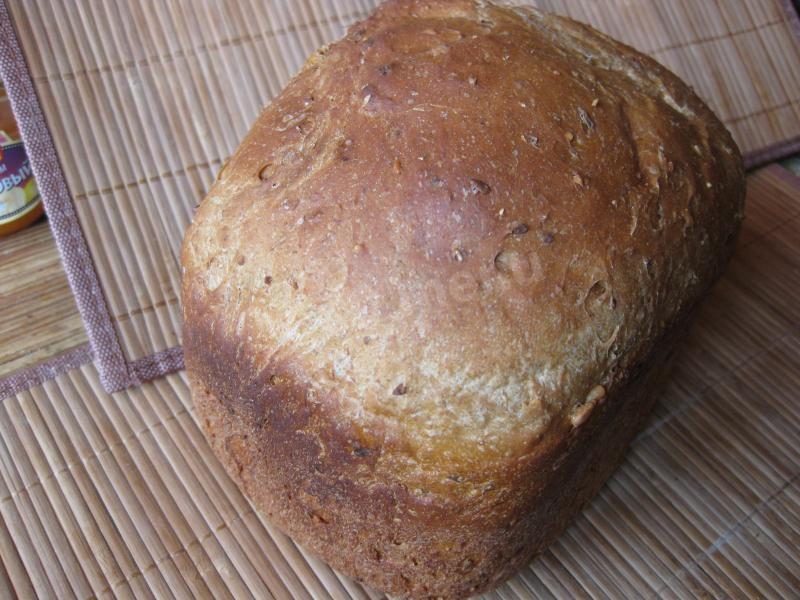 Шаг 13 приготовления Зерновой хлеб из ржаной и пшеничной муки