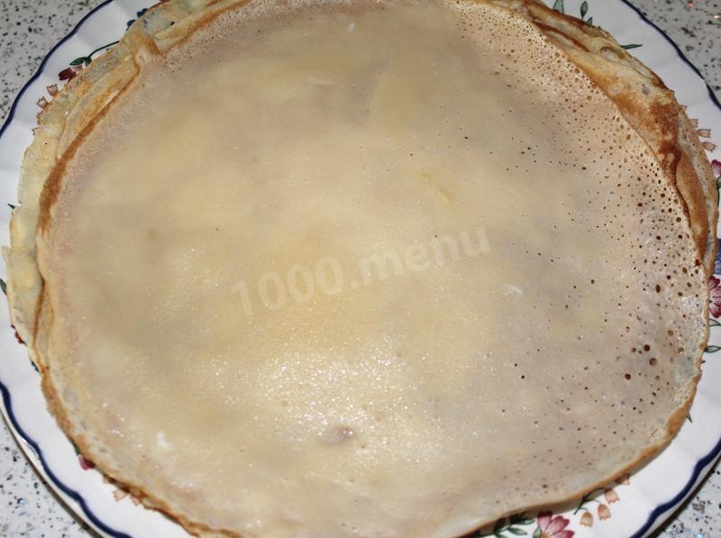 Шаг 5 приготовления Блинчики с творогом классические
