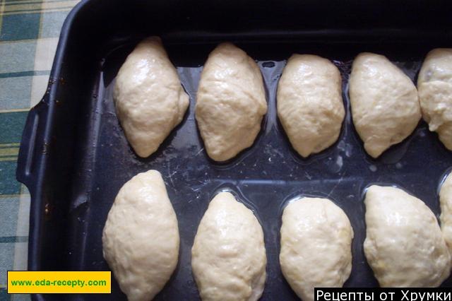 Шаг 4 приготовления Дрожжевые пирожки без кефира с мясом