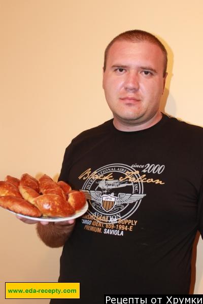 Шаг 6 приготовления Вкусные дрожжевые пирожки с вишней в духовке