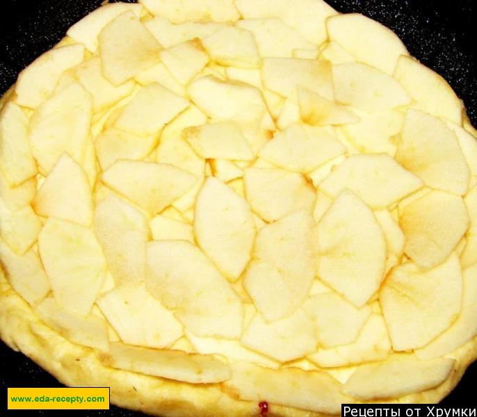 Шаг 8 приготовления Цветаевский яблочный пирог с корицей