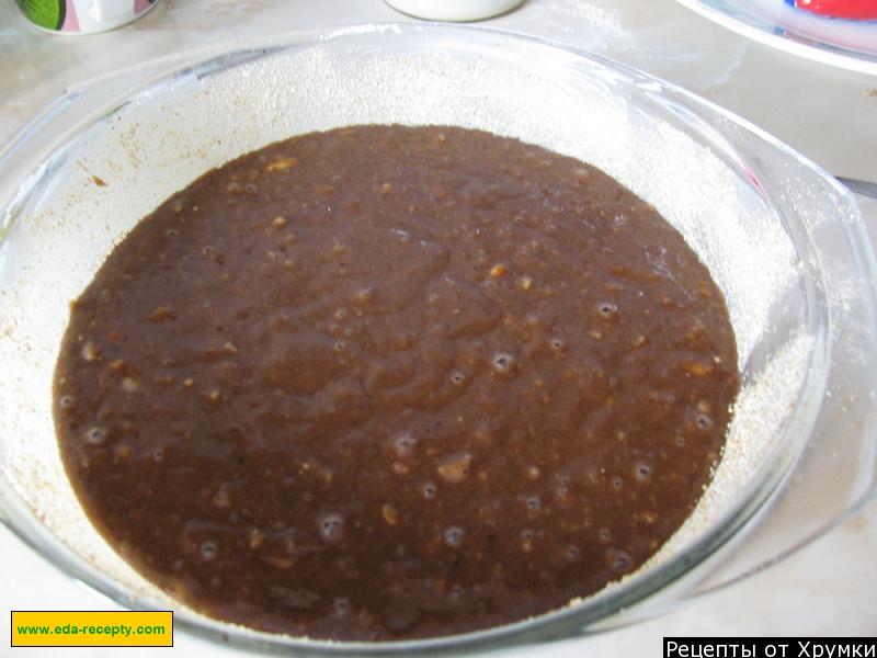 Шаг 11 приготовления Шоколадный кекс с арахисом