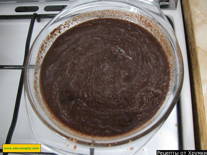 Шаг 4 приготовления Шоколадный кекс с арахисом