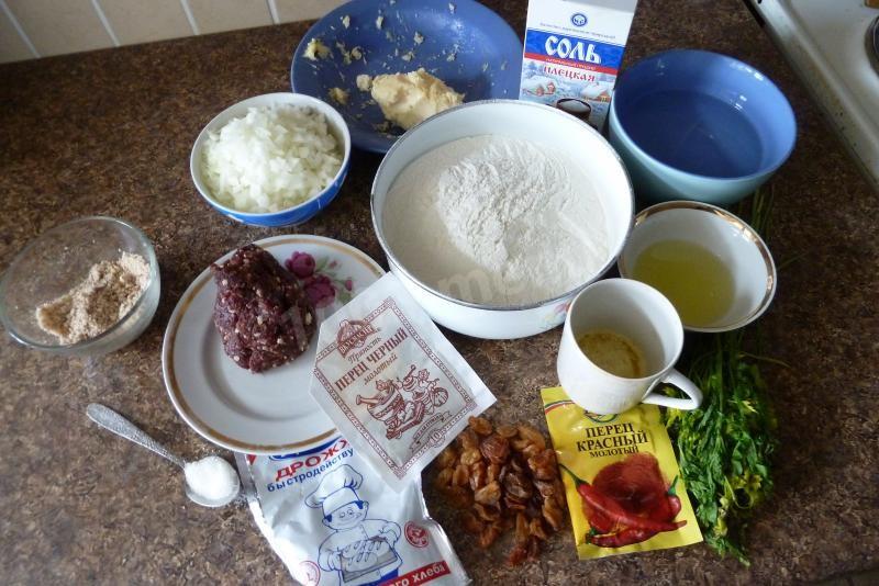 Шаг 1 приготовления Пирожки с мясом из теста без кефира в духовке