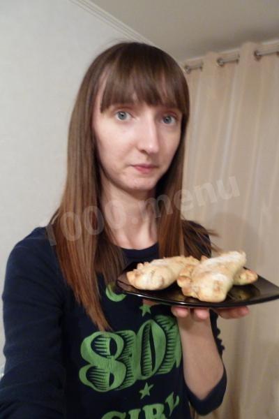 Шаг 10 приготовления Пирожки с мясом из теста без кефира в духовке