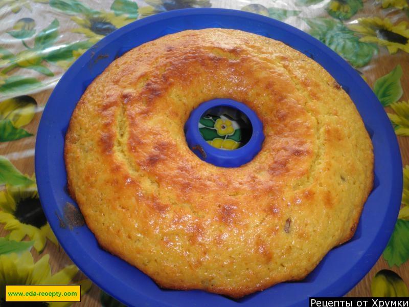 Обложка рецепта Творожный Кекс с лимонами и изюмом