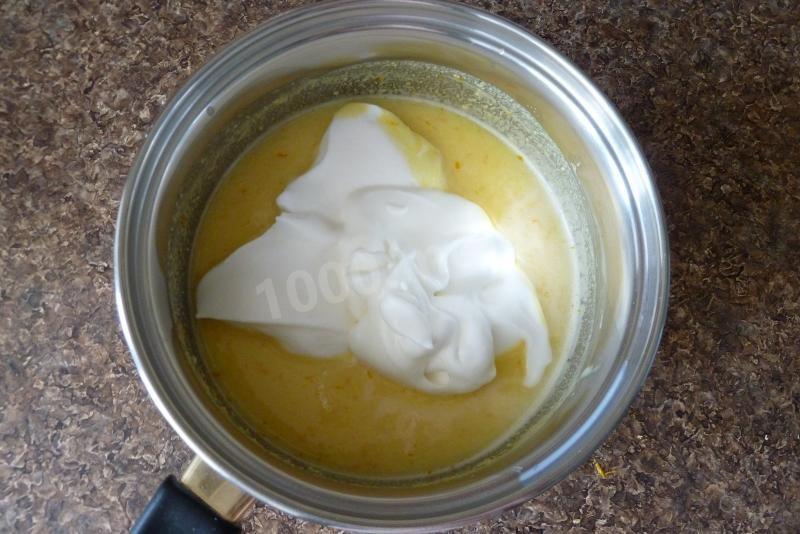 Шаг 8 приготовления Лимонный пирог с апельсином