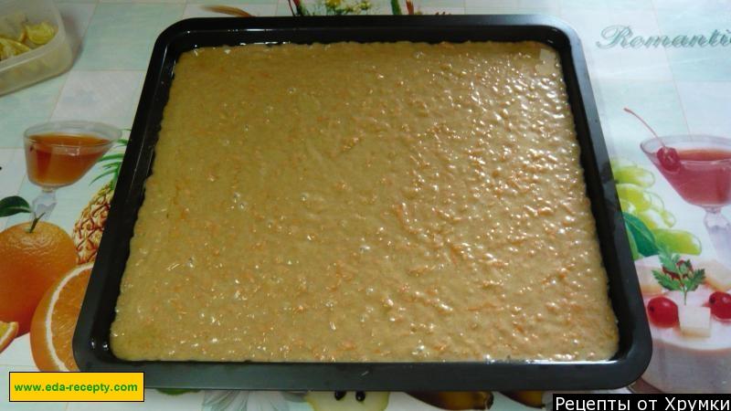 Шаг 4 приготовления Большой морковный кекс с ванилью и корицей