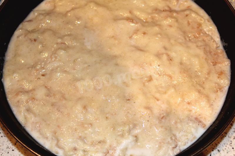Шаг 8 приготовления Яблочный пирог с манкой и лимоном