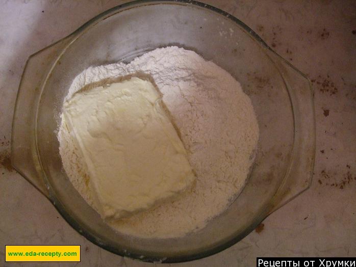 Шаг 2 приготовления Открытый пирог с вареньем и грецкими орехами
