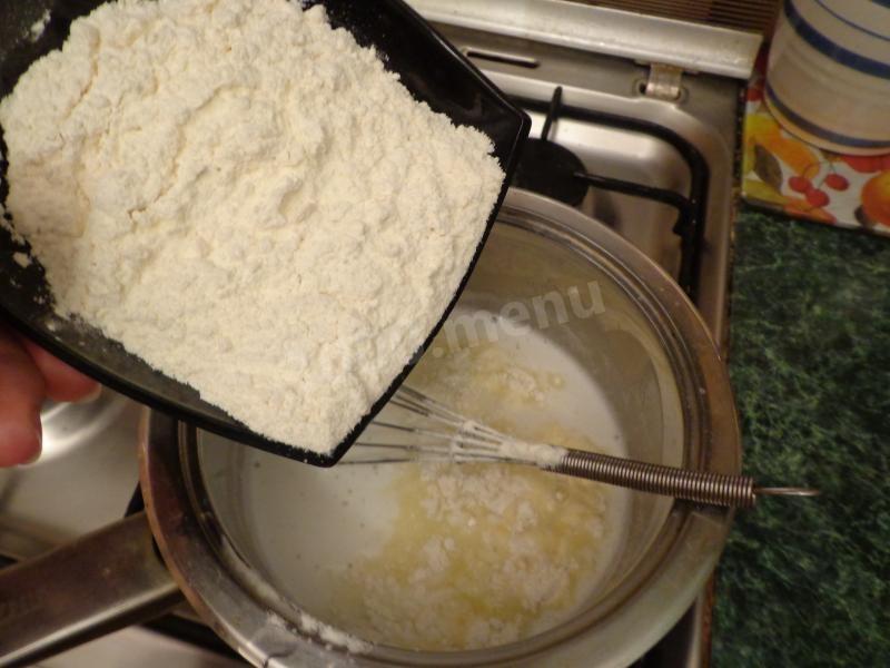 Шаг 5 приготовления Самый вкусный торт с заварным кремом