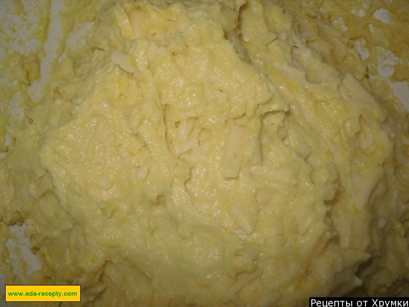 Шаг 4 приготовления Сырные пуфы
