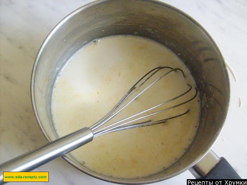 Шаг 5 приготовления Самые простые блины ванильные