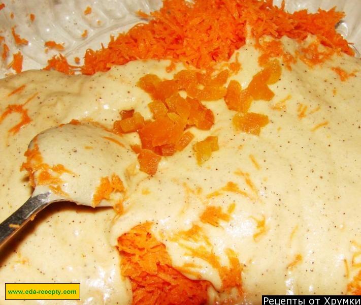 Шаг 7 приготовления Морковный кекс с медом