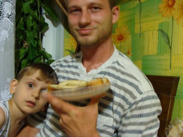 Шаг 9 приготовления Кулебяка на маргарине дрожжевая с фаршем