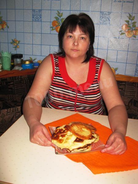 Шаг 6 приготовления Лепешки на дрожжах и сухом молоке
