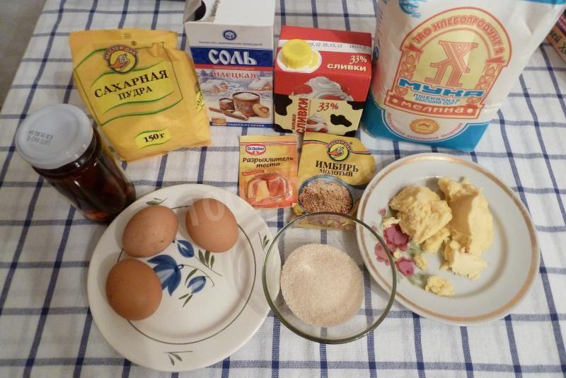 Шаг 1 приготовления Очень вкусный торт имбирный