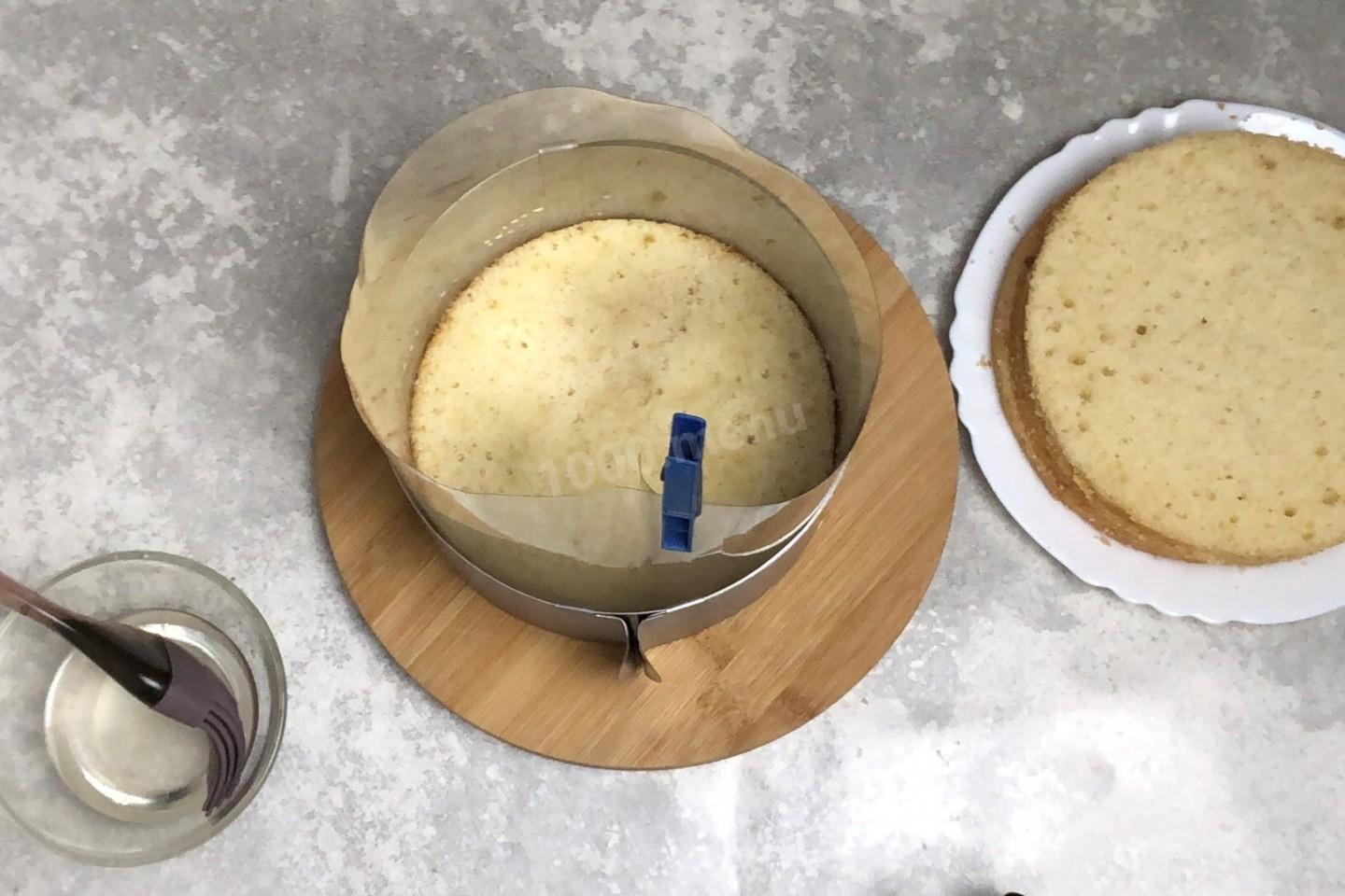Шаг 33 приготовления Муссовый торт с манго