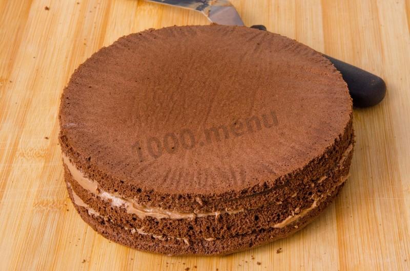 Шаг 23 приготовления Торт Прага классический по госту