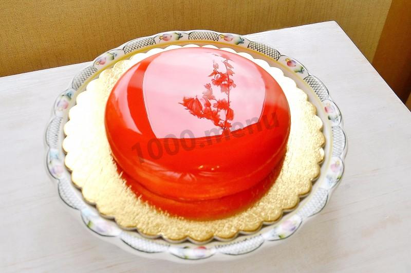 Шаг 11 приготовления Гляссаж для торта
