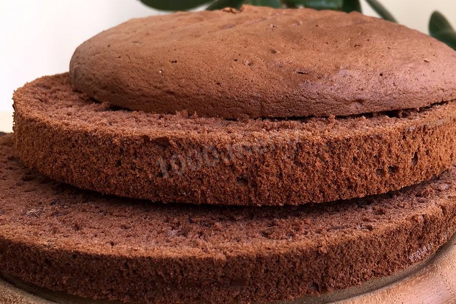 Обложка рецепта Классический шоколадный бисквит с корицей