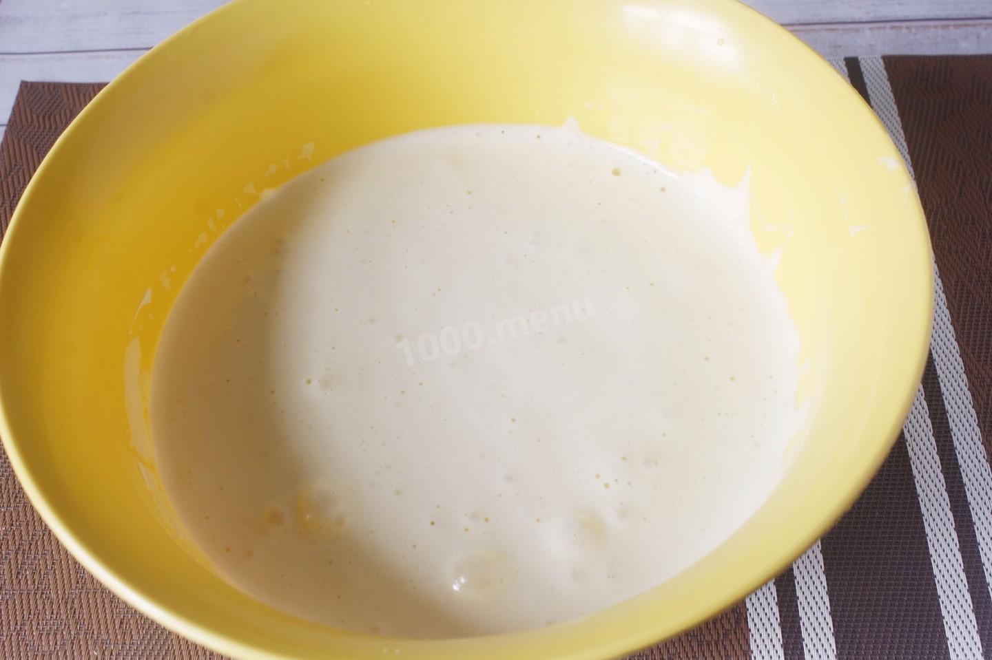 Шаг 1 приготовления Заливной торт с фруктами
