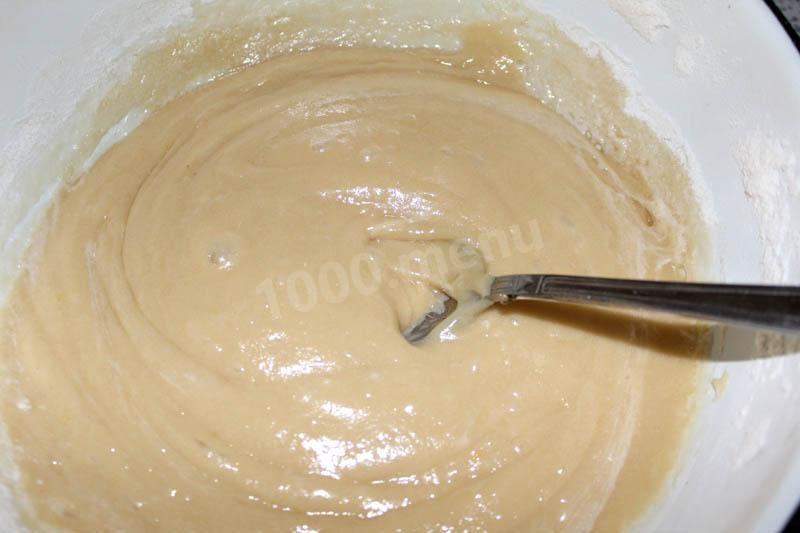 Шаг 4 приготовления Классический медовик заварной с крахмалом