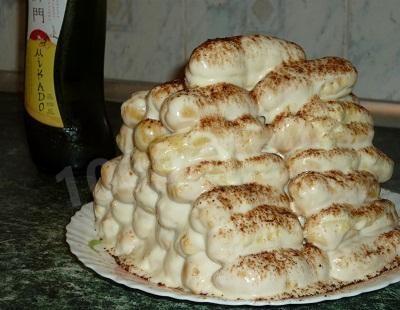 Обложка рецепта Торт сметанный Пальчики дамские