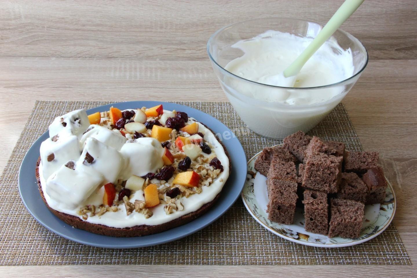 Шаг 16 приготовления Торт Панчо с грецкими орехами