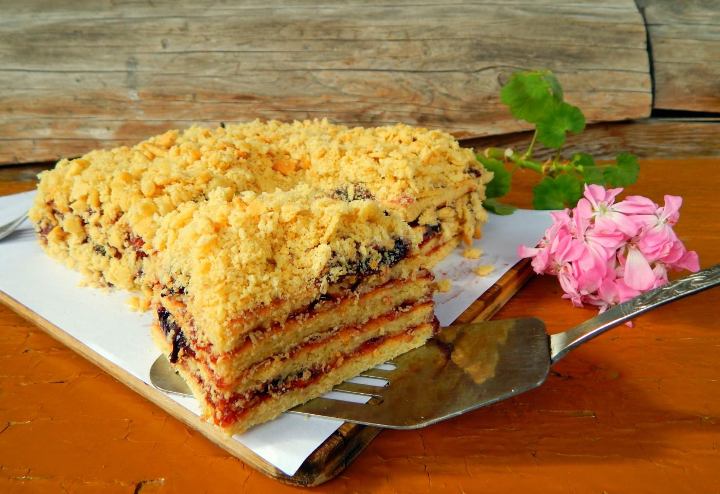 Шаг 11 приготовления Торт с джемом