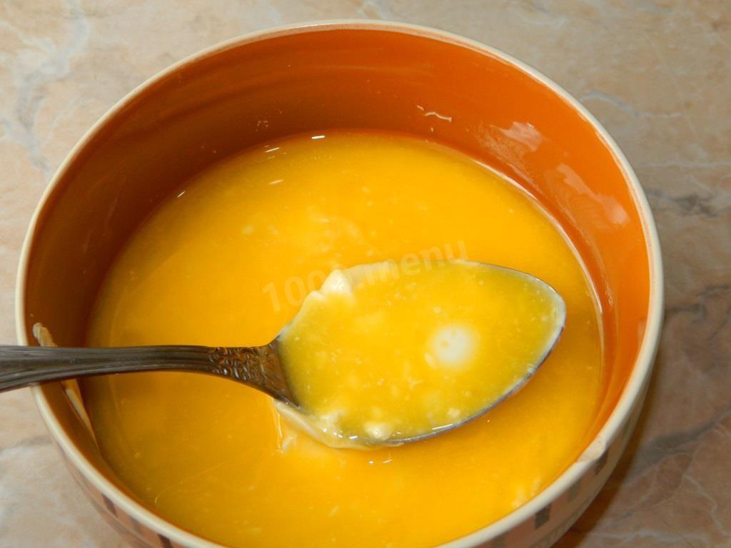 Шаг 2 приготовления Торт с консервированными персиками