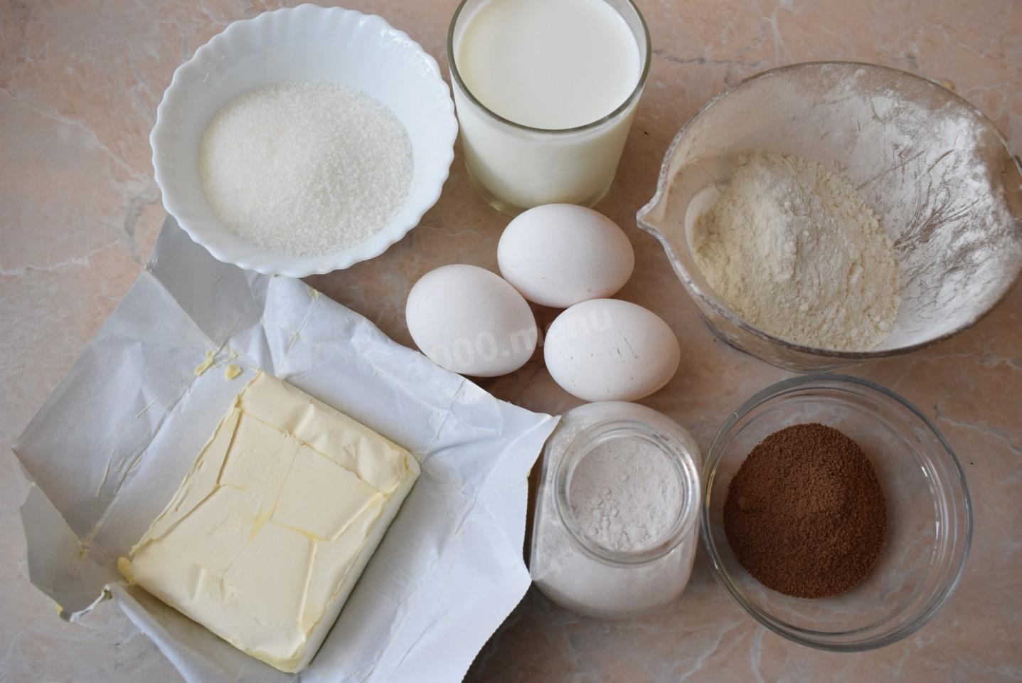 Шаг 1 приготовления Торт с грецкими орехами и вареной сгущенкой