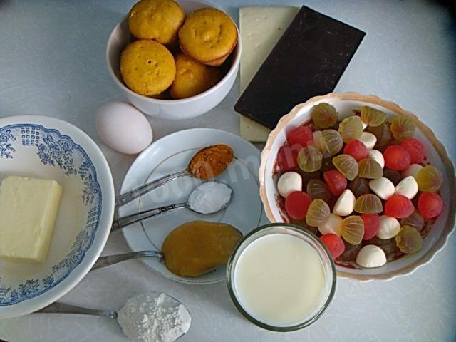 Шаг 1 приготовления Торт Спанч Боб без мастики и выпечки