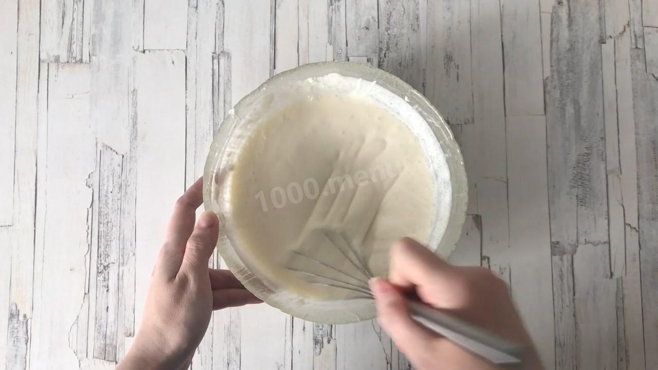 Шаг 9 приготовления Творожно йогуртовый торт