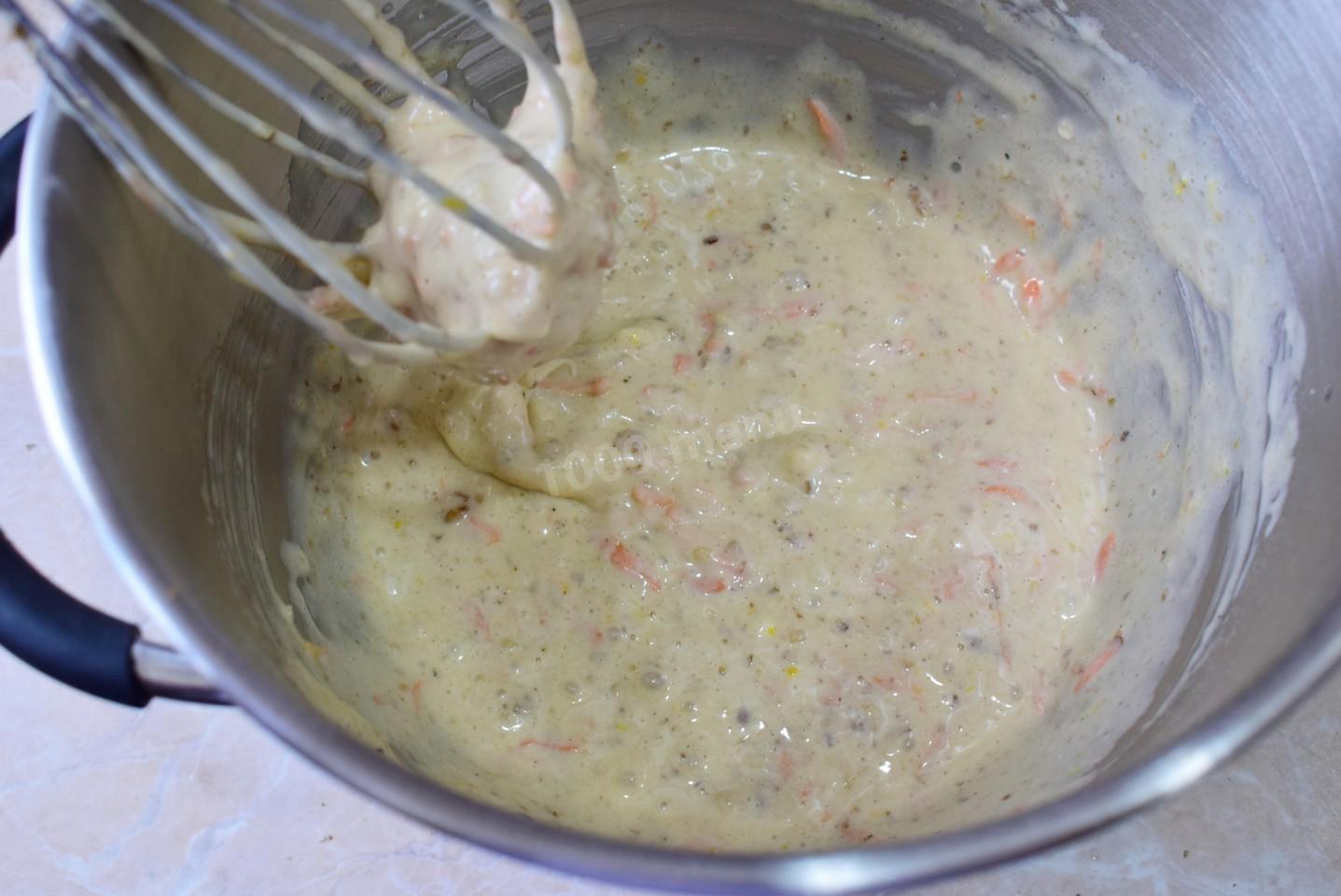 Шаг 5 приготовления Морковно сырный торт