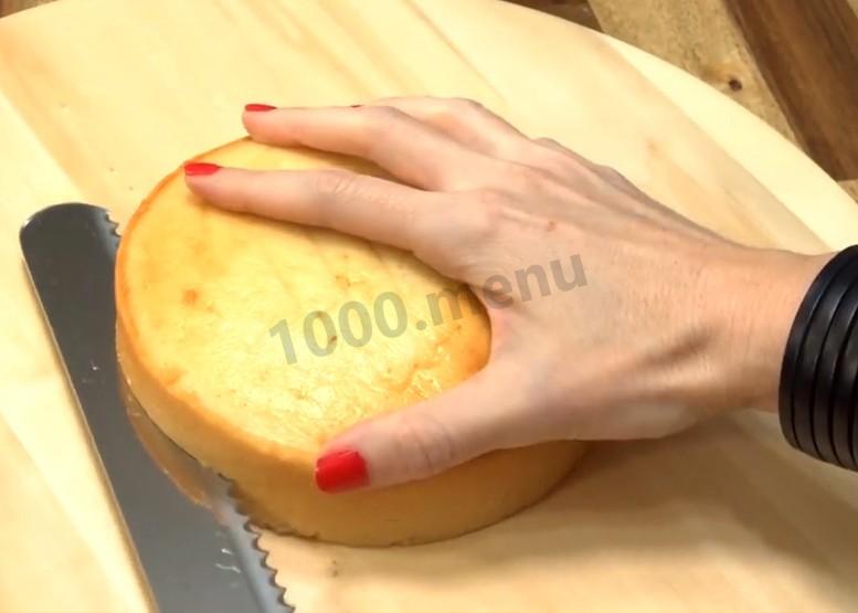 Шаг 2 приготовления Торт Радужная Роза