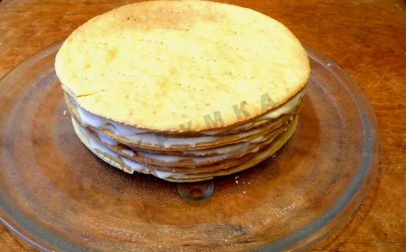 Шаг 15 приготовления Торт рубленый со сгущенкой