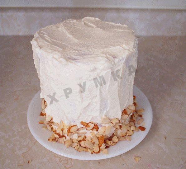 Шаг 13 приготовления Арбузный торт с фруктами