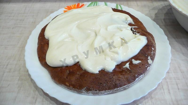 Шаг 9 приготовления Торт Кудрявый Ванька