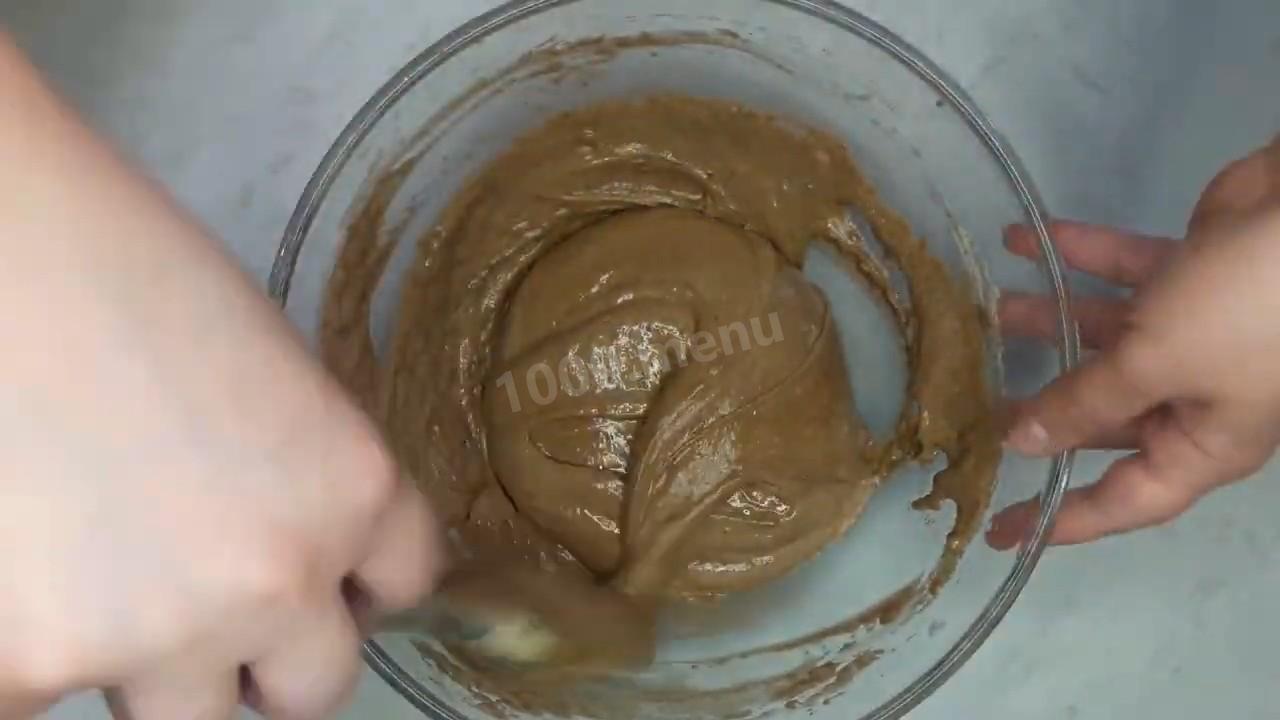 Шаг 6 приготовления Шоколадный торт Баунти с кокосовой начинкой