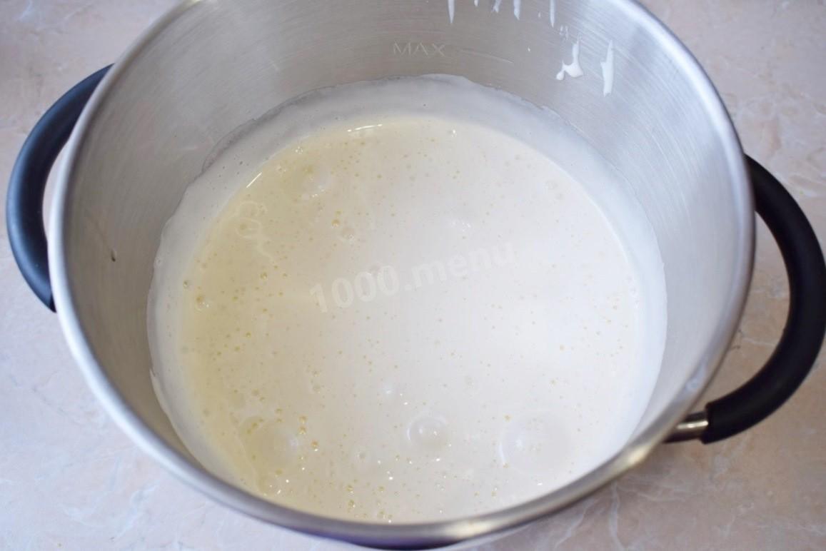 Шаг 1 приготовления Торт какао на молоке с черносливом и грецким орехом
