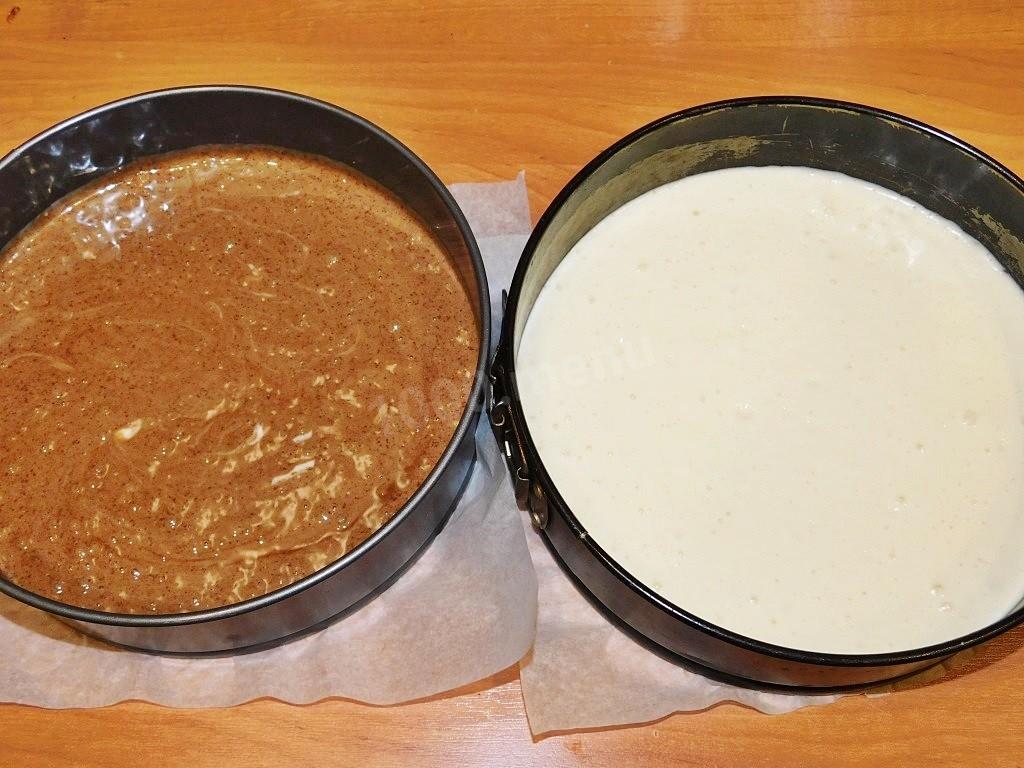 Шаг 3 приготовления Торт какао на молоке с черносливом и грецким орехом