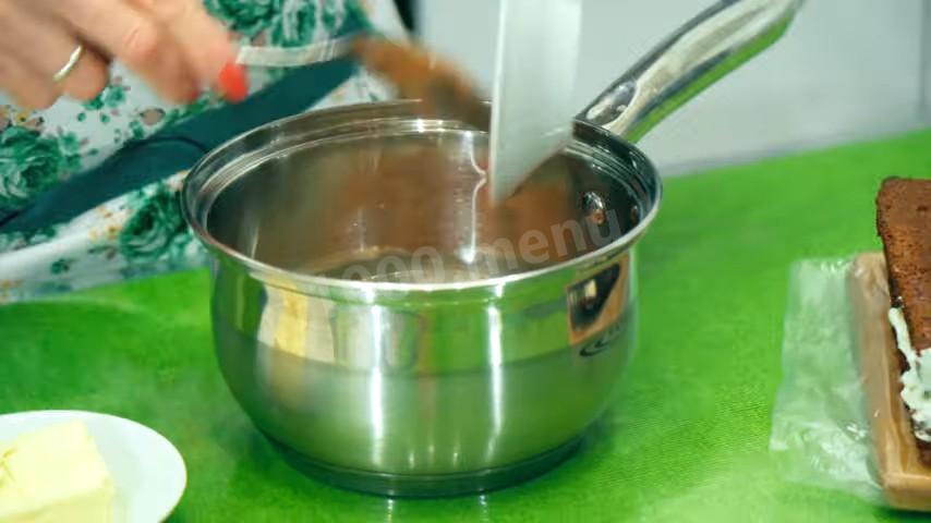Шаг 24 приготовления Черёмуховый торт со сметанным кремом